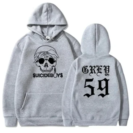 Suicideboys G59 Light Gray Hoodie